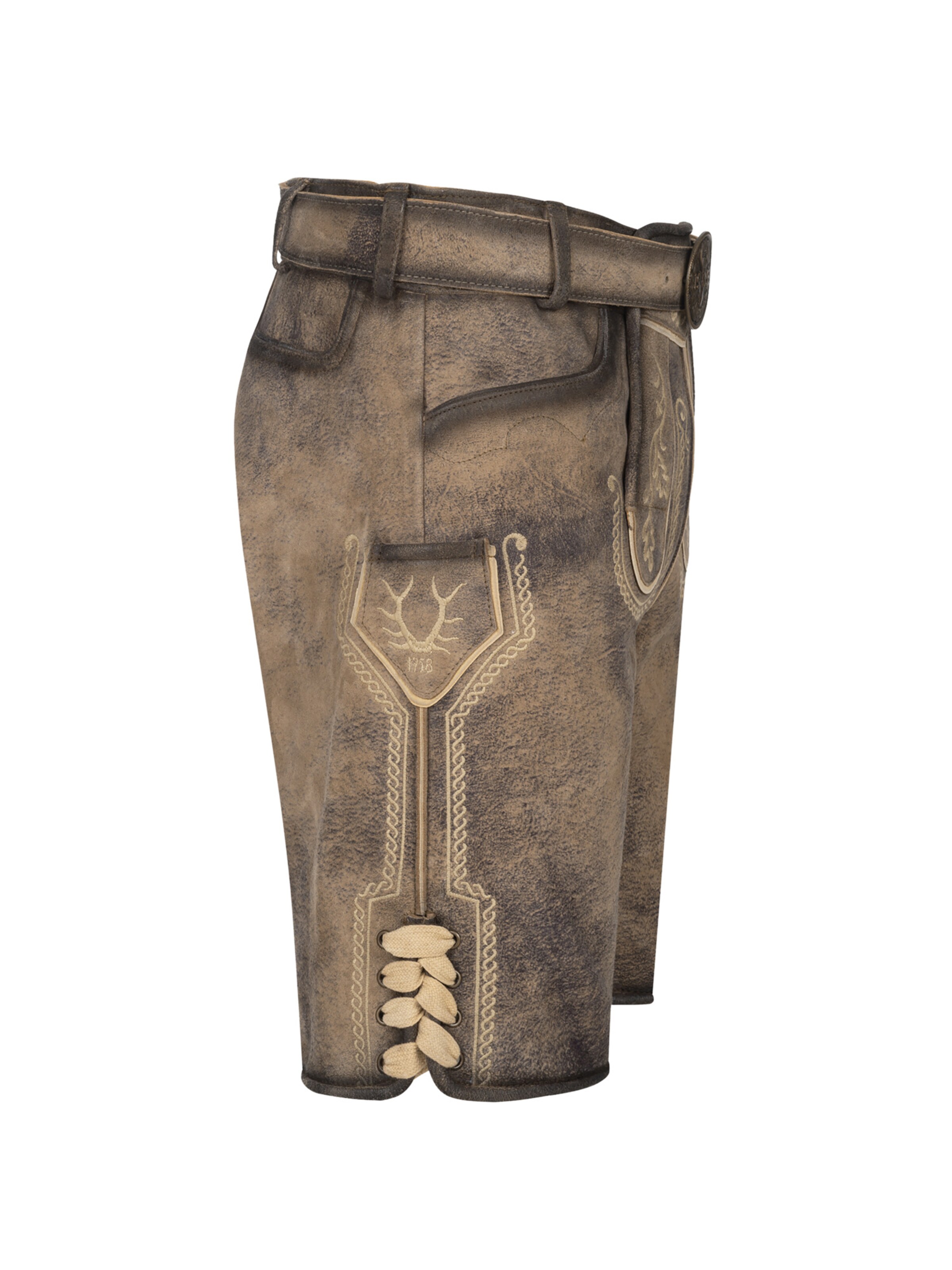 Krüger Buam Regular Traditional pants ' Magnus ' in Brown