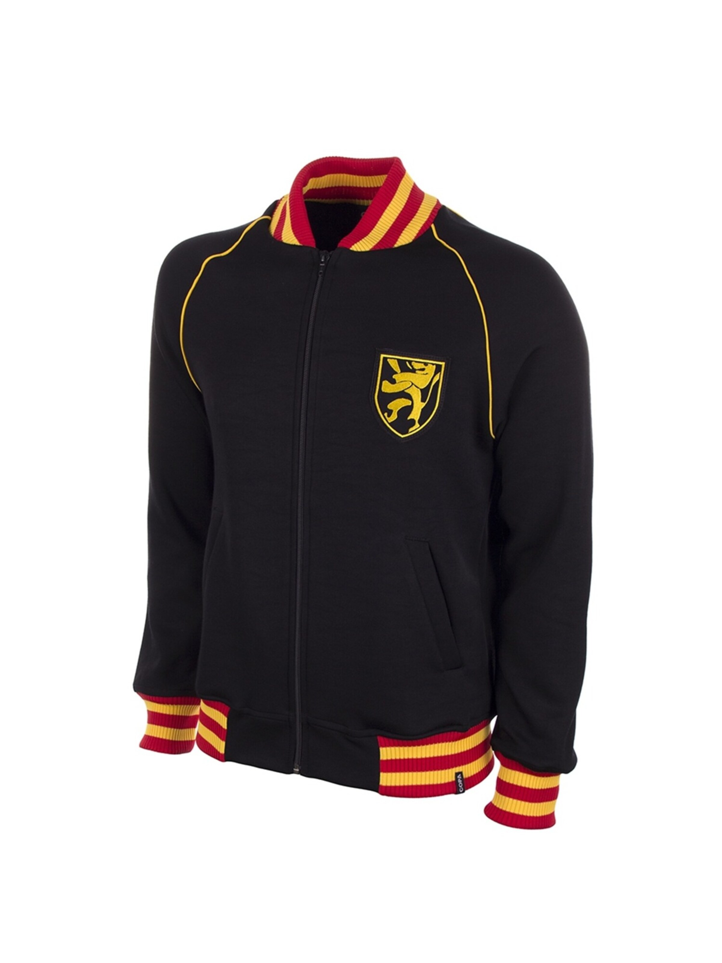 Copa Training Jacket 'Retro Belgien 1960er' in Black: front