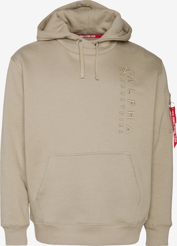 smėlio ALPHA INDUSTRIES Megztinis be užsegimo: priekis