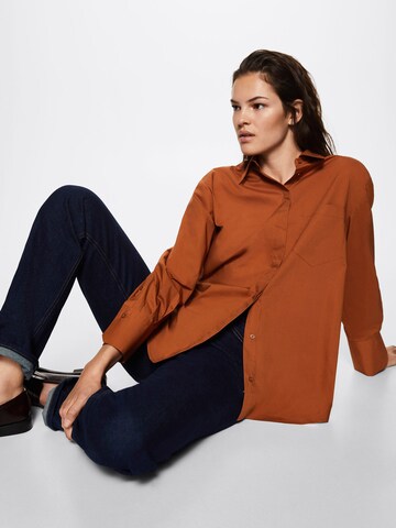 MANGO Blouse 'Juanes' in Oranje