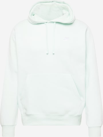 Nike Sportswear Tavaline suurus Dressipluus 'Club Fleece', värv roheline: eest vaates