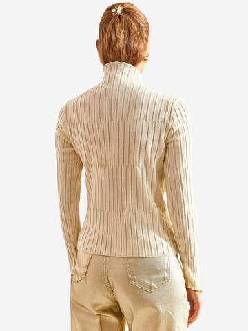 Pull-over Bianco Lucci en beige