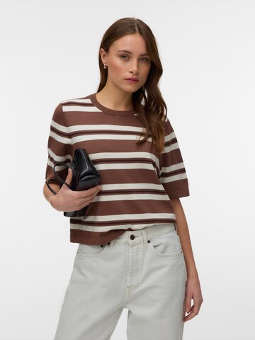 VERO MODA Pullover 'VMSILJE' in Braun: Vorderseite