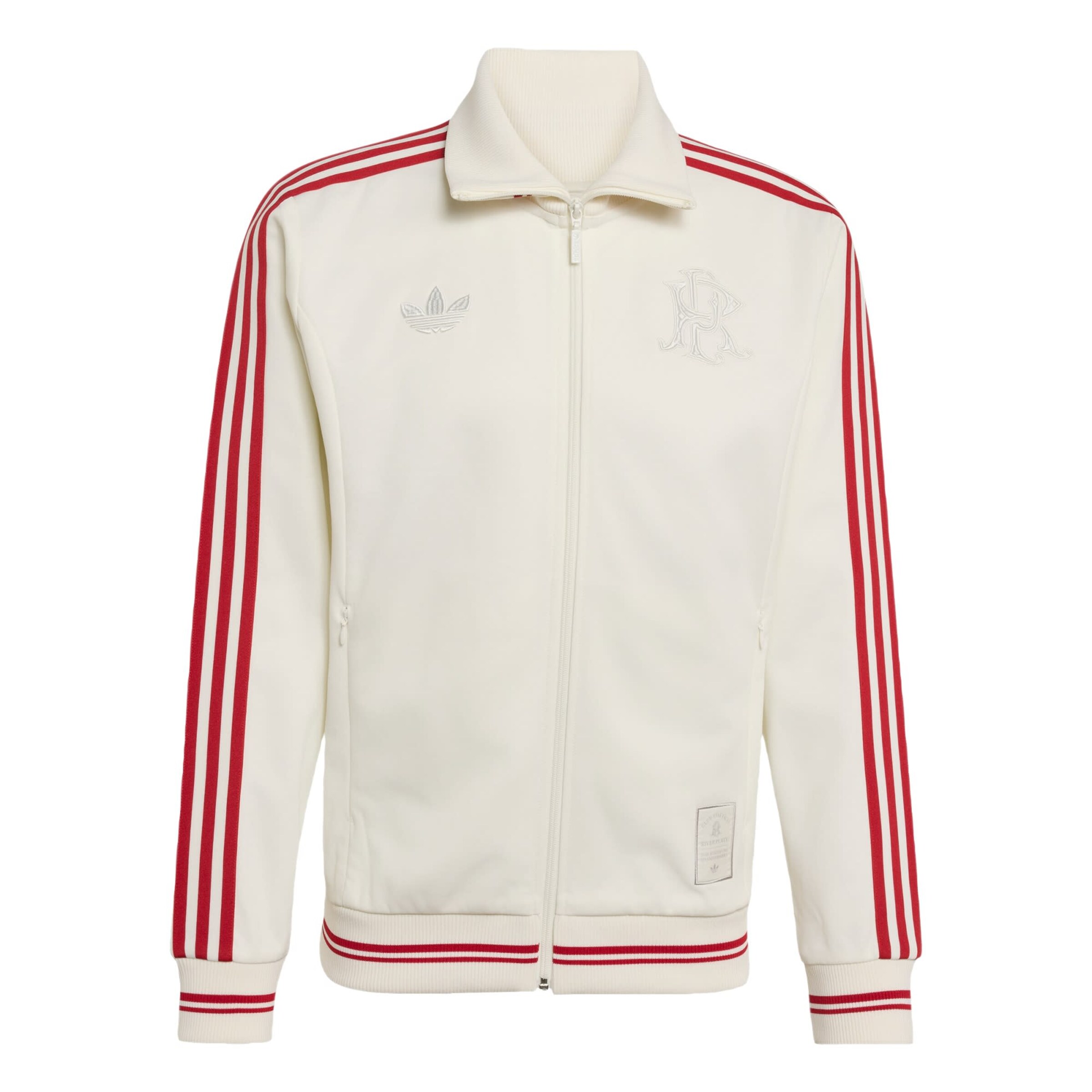ADIDAS PERFORMANCE Sportsweatjacke 'River Plate 125th Anniversary' in feuerrot / wollweiß, Produktansicht