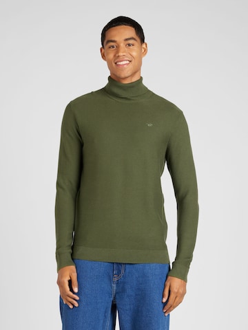 MUSTANG Пуловер 'Emil' в зелено: отпред