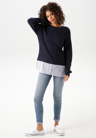 Aniston CASUAL Pullover in Blau