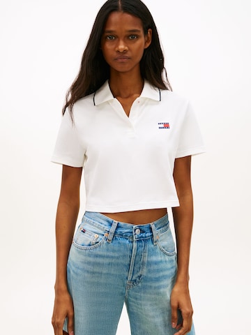 Tricou de la Tommy Jeans pe bej: față