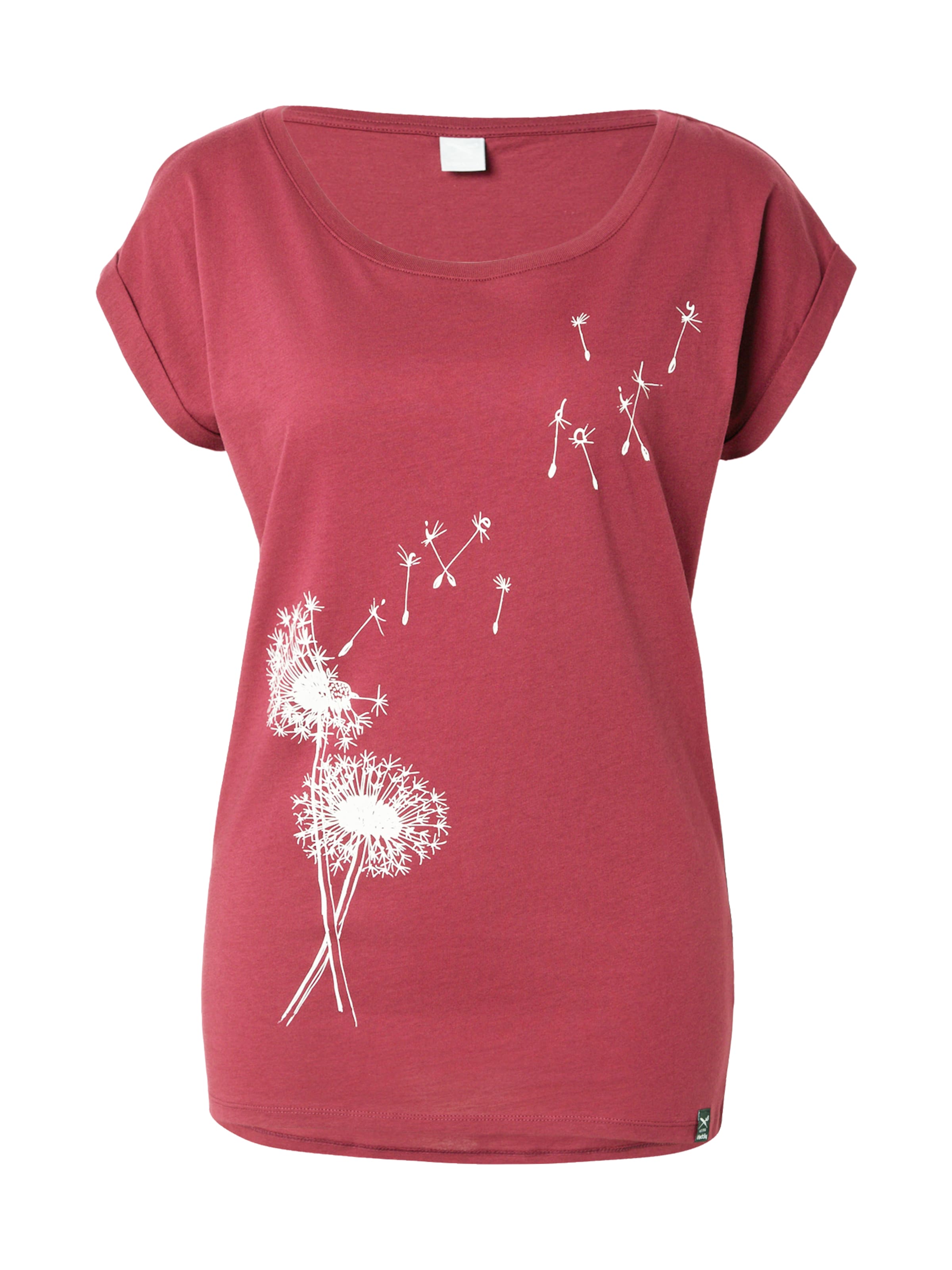 Iriedaily - Camiseta 'Pusteblume' en rojo: frente