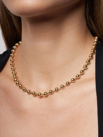 A&C Oslo – Nordic Design Jewellery Ketting 'Steel' in Goud: voorkant