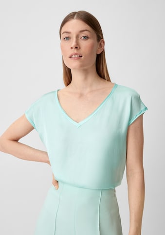 COMMA Shirt in Blauw: voorkant