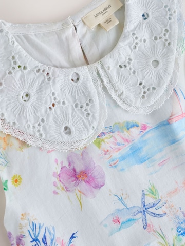 LAURA ASHLEY Dress in White
