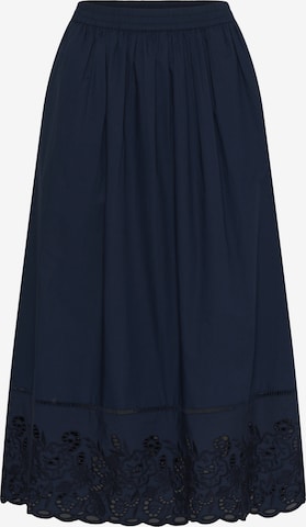 Kaffe Rok 'Gertrud' in Blauw: voorkant