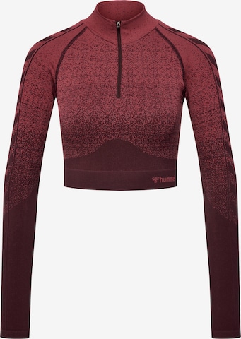 Hummel Sportief sweatshirt in Rood: voorkant