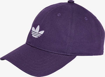 ADIDAS ORIGINALS Cap 'Adicolor Classic Trefoil' in Purple: front