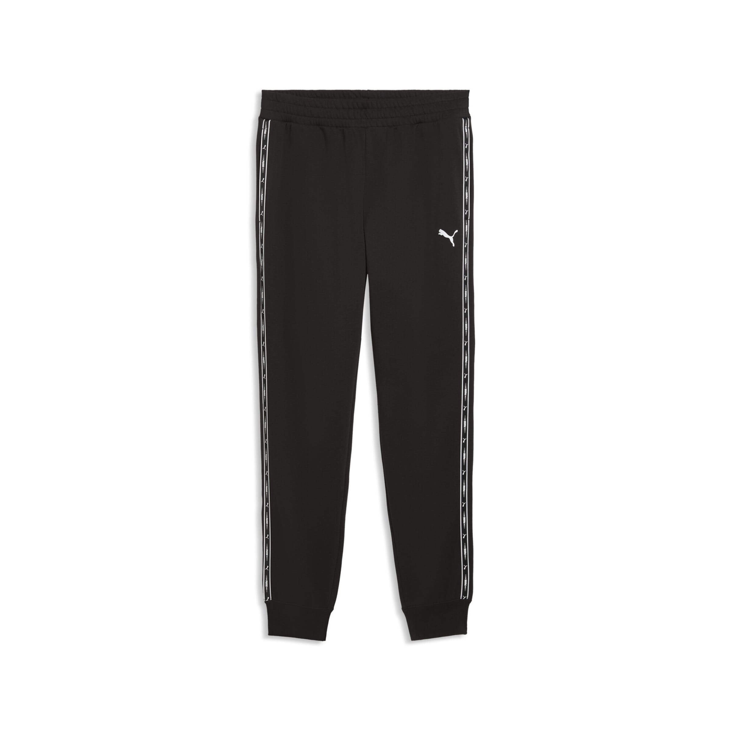 PUMA Tapered Broek 'Essentials' in Zwart: voorkant