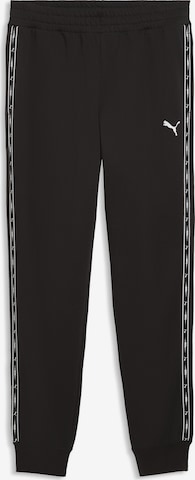 PUMA Tapered Broek 'Essentials' in Zwart: voorkant