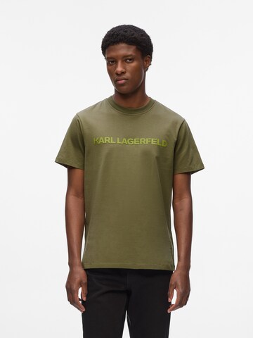 Tricou de la Karl Lagerfeld pe verde: față