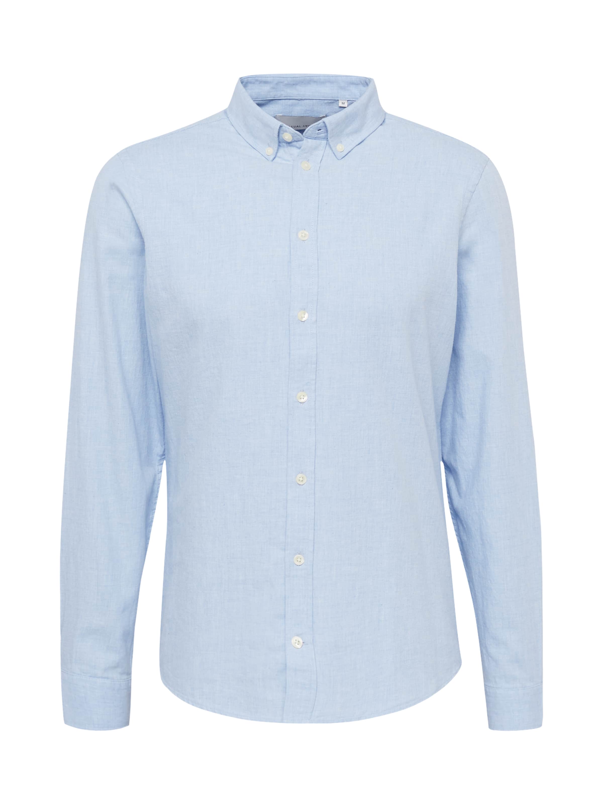 Casual Friday - Ajuste estrecho Camisa 'Anton' en azul: frente
