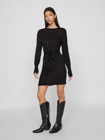 VILA Strickkleid 'Ava' in Schwarz