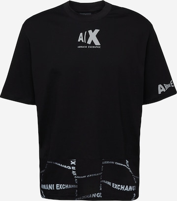 ARMANI EXCHANGE Shirt 'MAGLIA' in Black: front