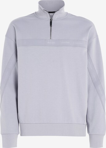 Sweat-shirt Calvin Klein en gris : devant