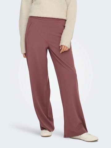 JDY Широки крачоли Панталон 'JDYLOUISVILLE CATIA' в розово: отпред