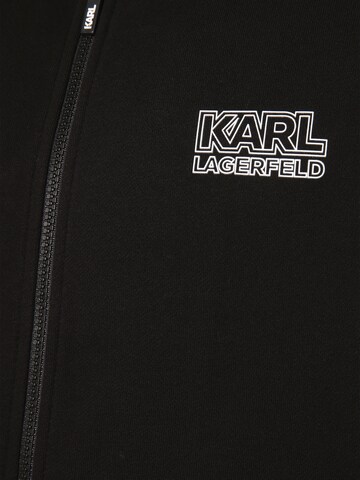 Karl Lagerfeld Zip-Up Hoodie in Black