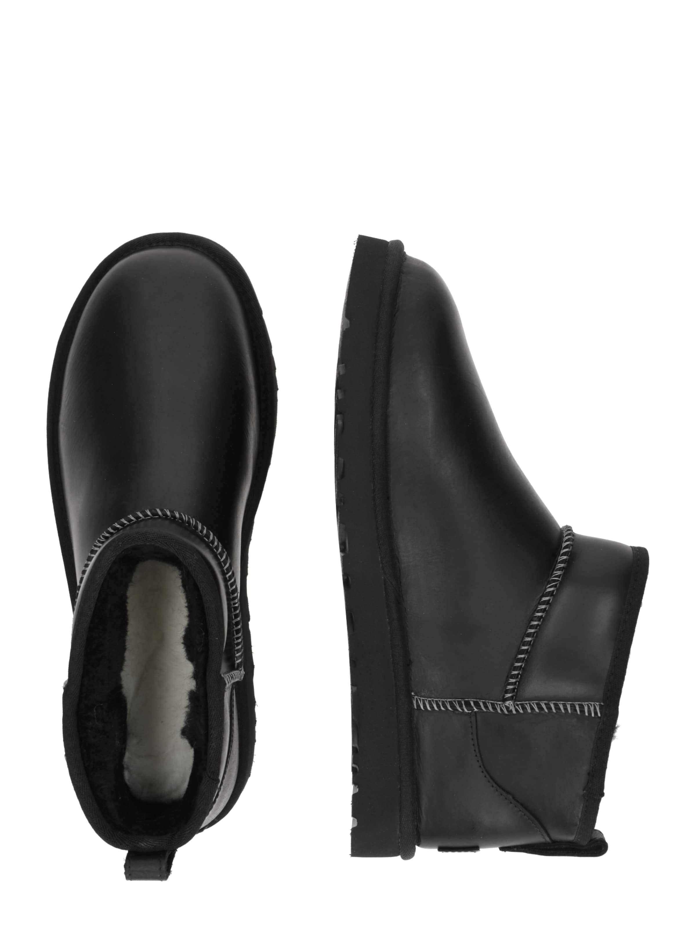 UGG Boots 'Classic Ultra Mini' in Schwarz
