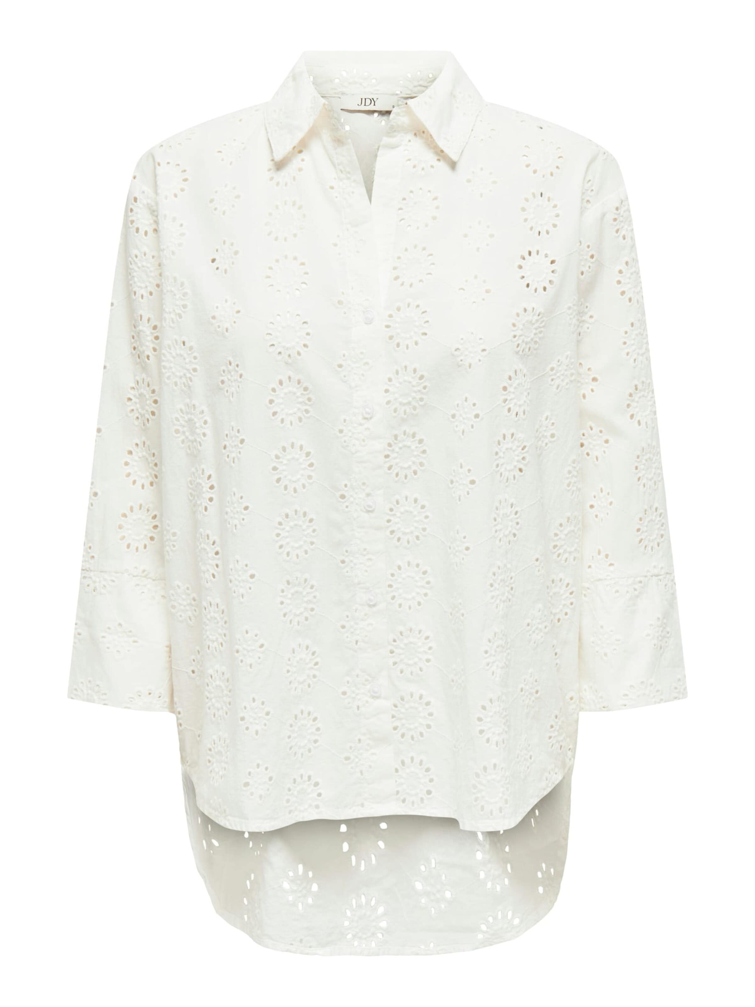 Jaqueline de Yong Blouse 'Tallie' in Wit: voorkant