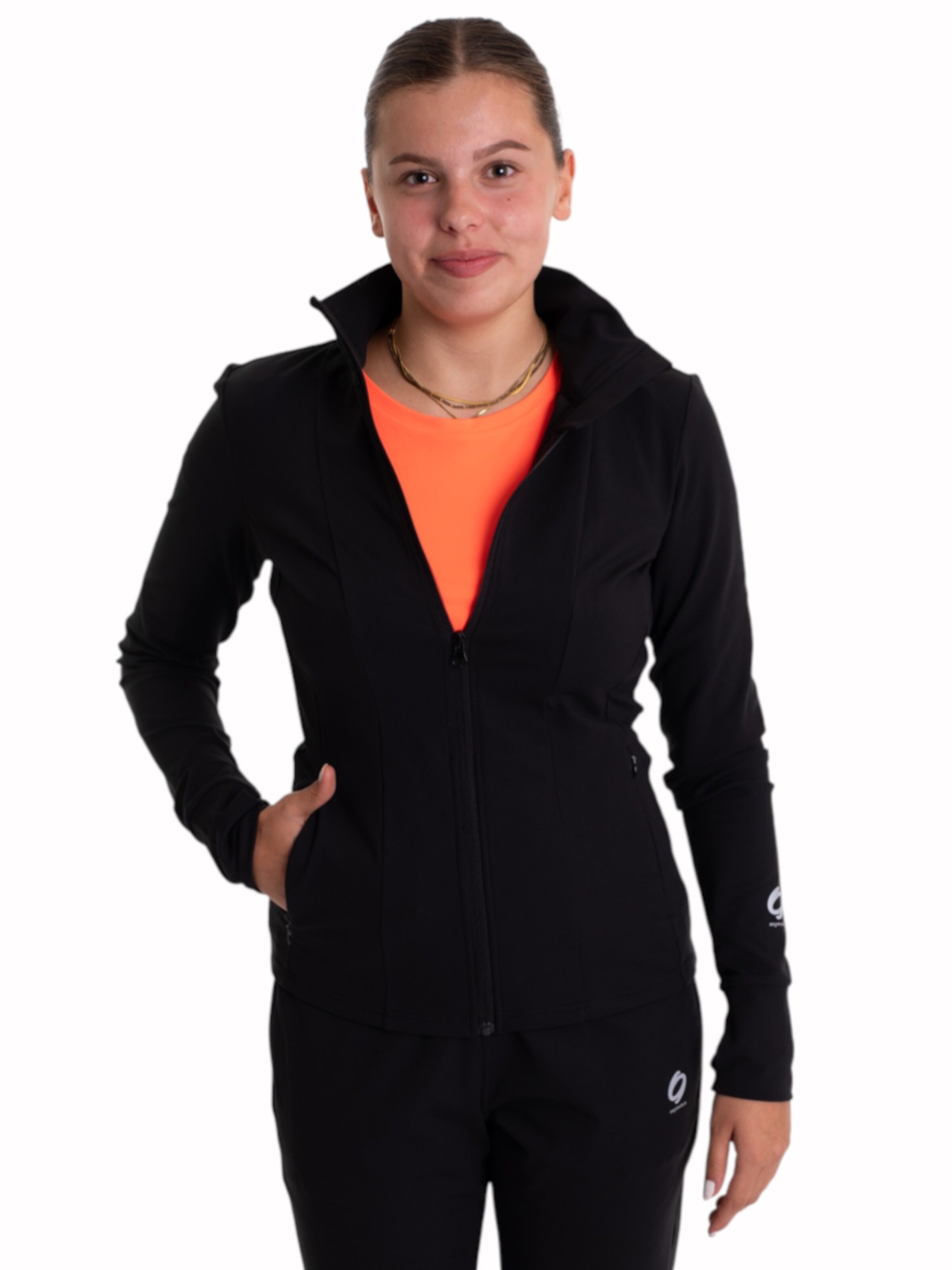 mymotus Training jacket 'mymotus®, ladies comfort jacket RW41' in Black: front