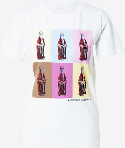 LMTD T-Shirt 'JANNE COCACOLA' in mischfarben / weiß, Produktansicht