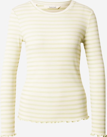 SELECTED Shirt 'SLFANNA' in Grün: Vorderseite