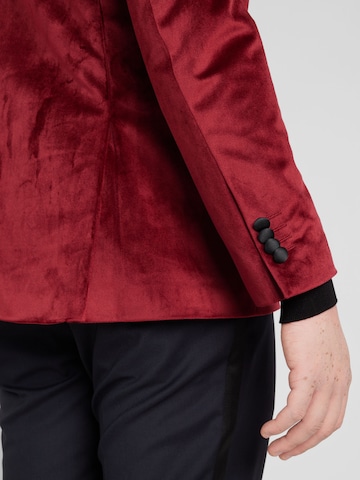 Karl Lagerfeld Regular fit Ανδρικό σακάκι 'FORTUNE' σε κόκκινο