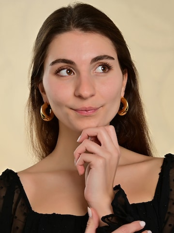 Akzent Earrings 'wasserfest' in Gold: front