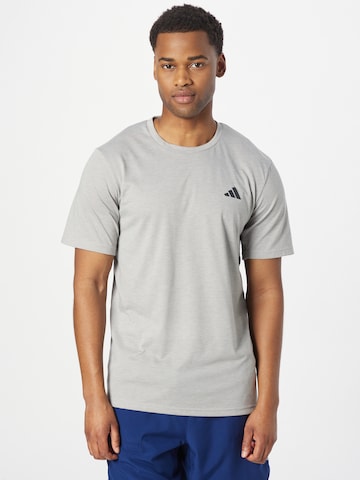 ADIDAS PERFORMANCE Λειτουργικό μπλουζάκι 'Train Essentials Comfort ' σε γκρι: μπροστά