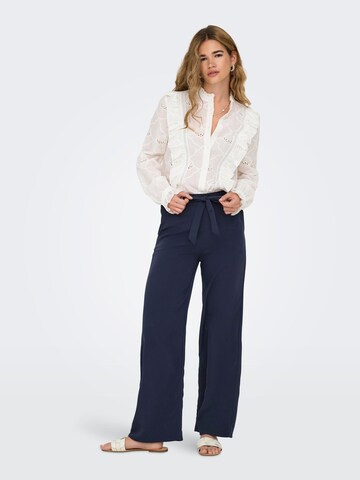 ONLY Wide leg Trousers 'ONLNova' in Blue
