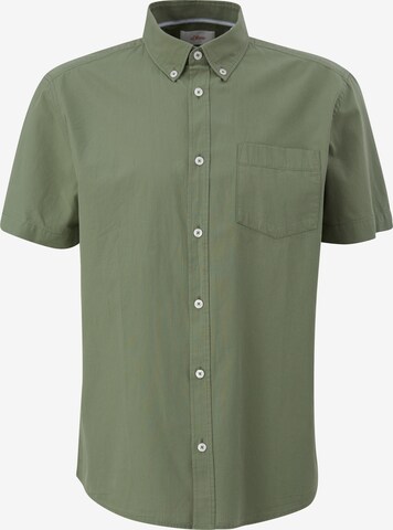 s.Oliver Button Up Shirt in Green: front