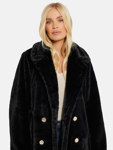 Manteau mi-saison 'Furry' Threadbare en noir