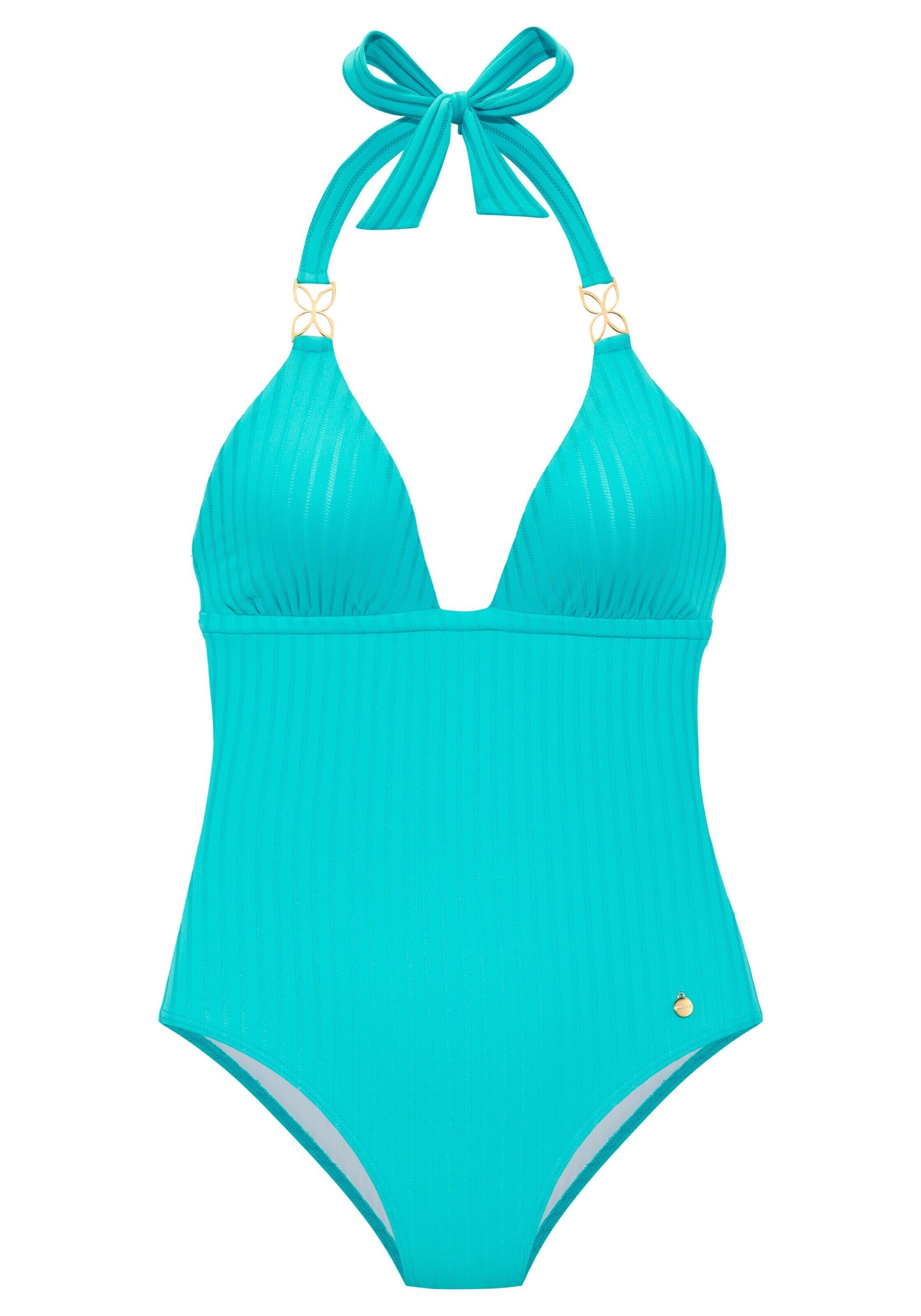 LASCANA Swimsuit in Green: front