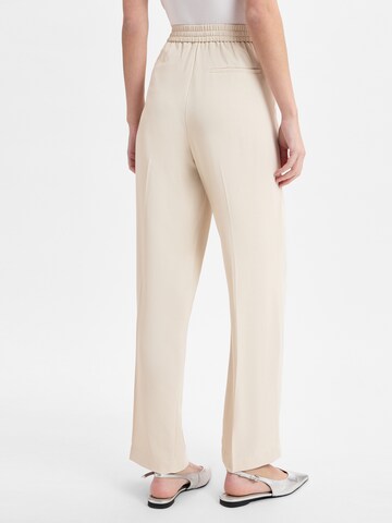 Someday Wide leg Trousers with creases 'Cevil' in Beige