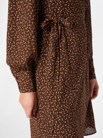 SELECTED FEMME Shirt Dress 'Alva' in Brown