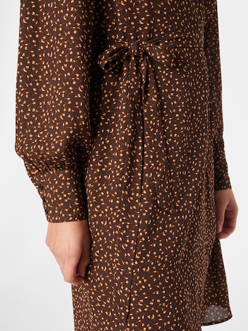 SELECTED FEMME Shirt Dress 'Alva' in Brown