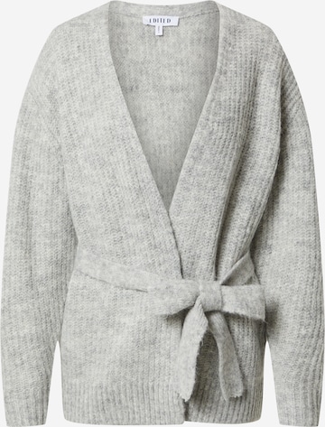 EDITED Knit Cardigan 'Annika' in Grey: front