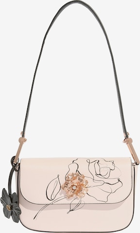 Lipsy Shoulder Bag in Beige: front