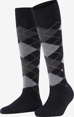 BURLINGTON Overknee Strümpfe 'Whitby' in Schwarz: Vorderseite
