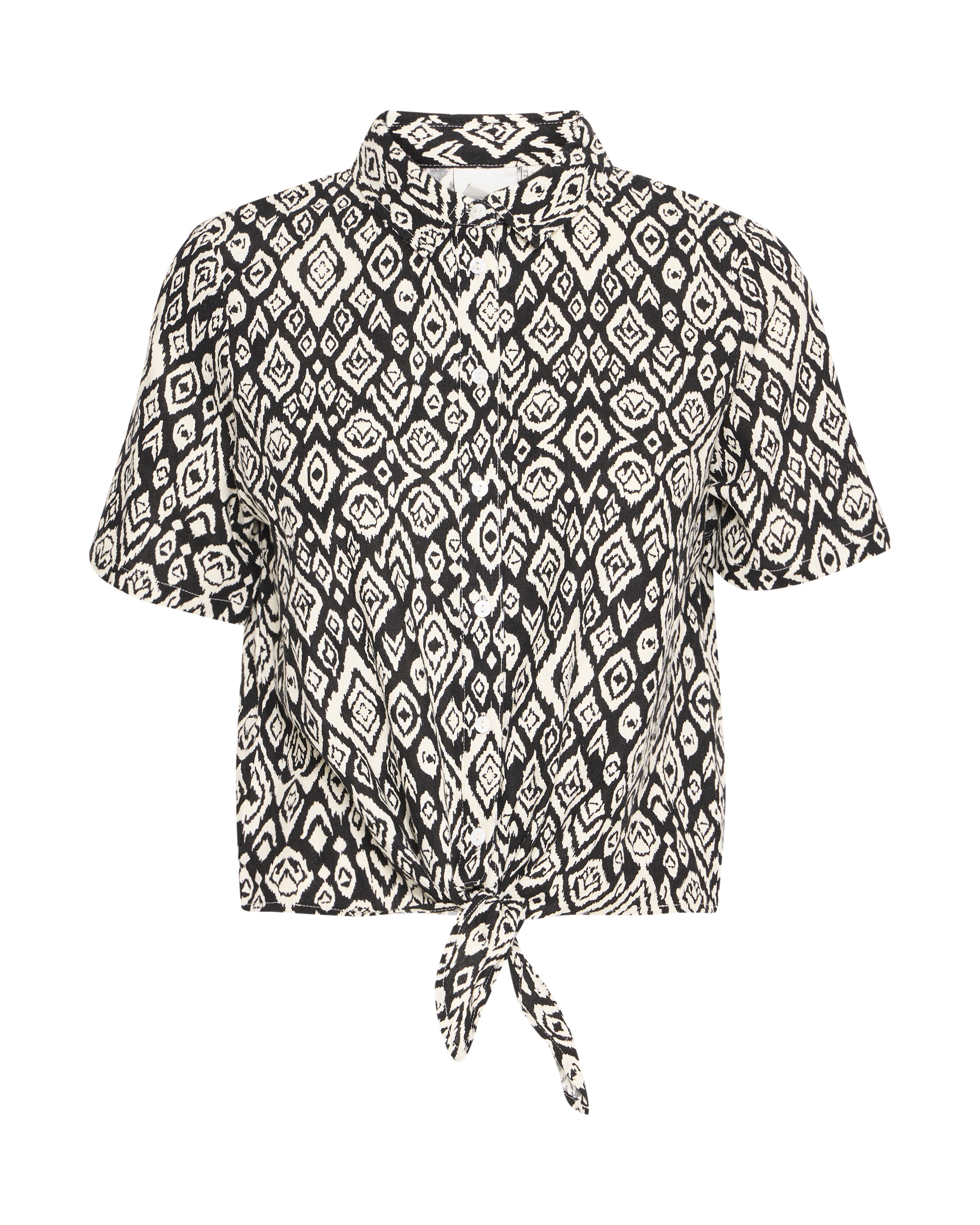 ICHI Blouse in Zwart: voorkant