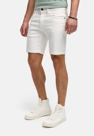Coupe slim Jean 'Fly' INDICODE JEANS en blanc