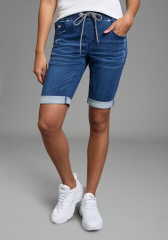 KangaROOS Slimfit Jeans in Blau: Vorderseite