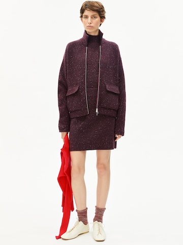 ARMEDANGELS Strickjacke DOROTHEAA TWEED in Rot