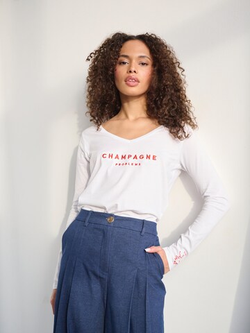 I want the moon Shirt 'Champagne Problems' in White